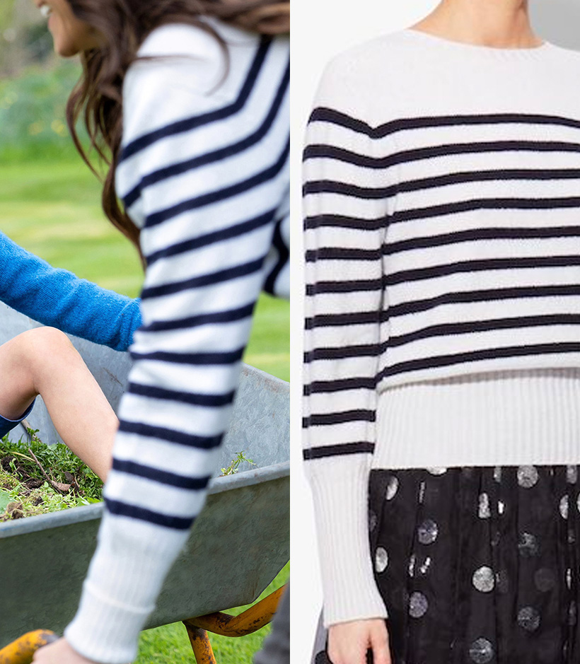 Kate Middleton wears the Erdem Lotus sweater