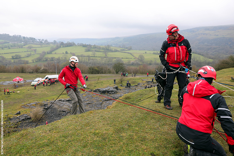 Prince William abseiling