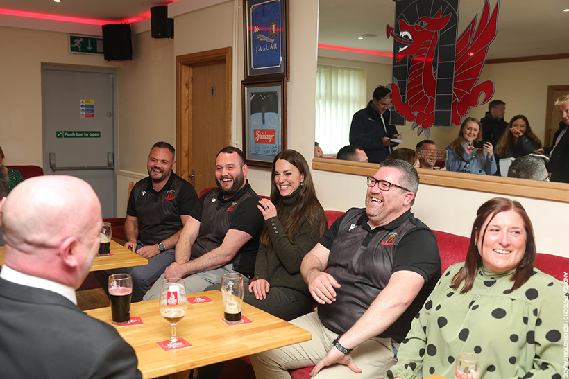 William and Kate in the rugby club bar