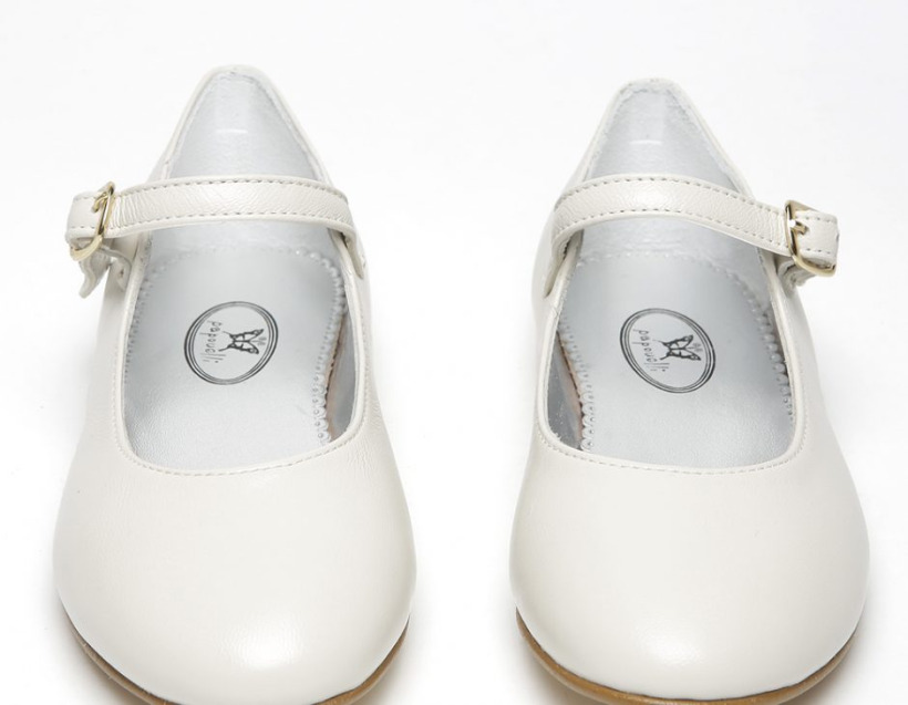 Princess Charlotte Shoes - Papouelli London 'Siena' in Cream