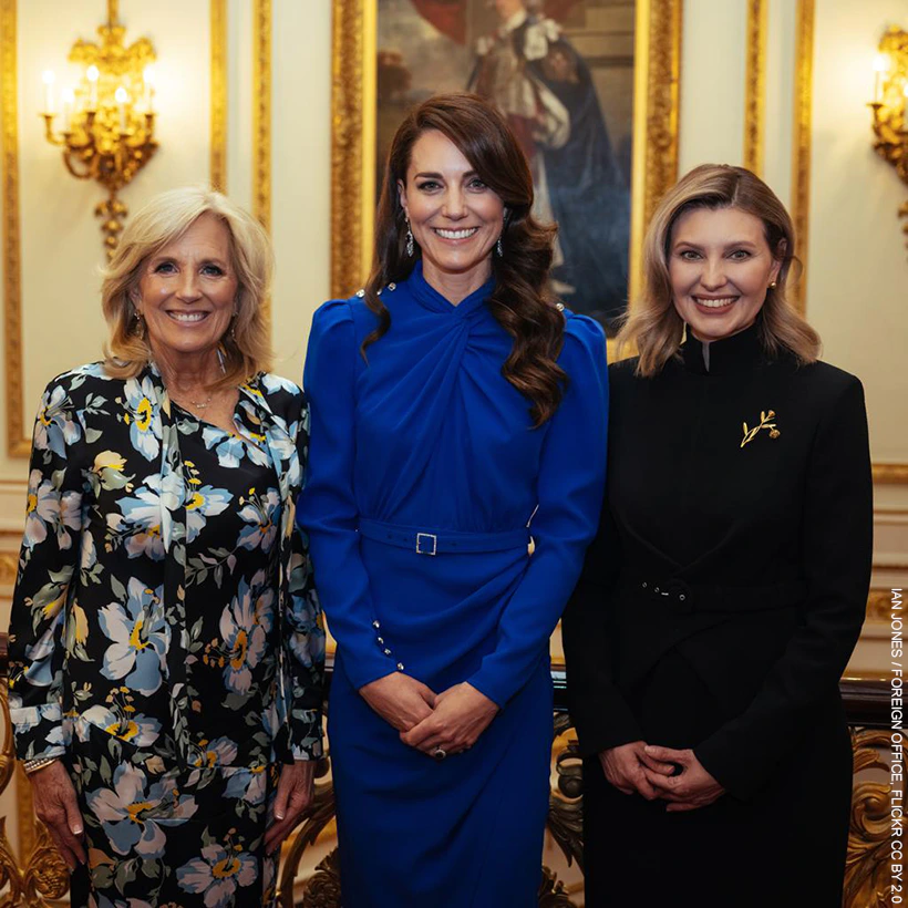 Kate Middleton wows in blue Self-Portrait dress at palace reception