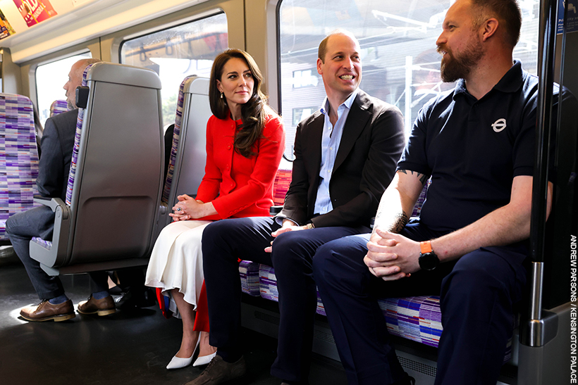 William and Kate on the tube