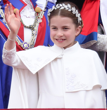 Princess Charlotte's Coronation Outfit - Dress, Cape & Headband