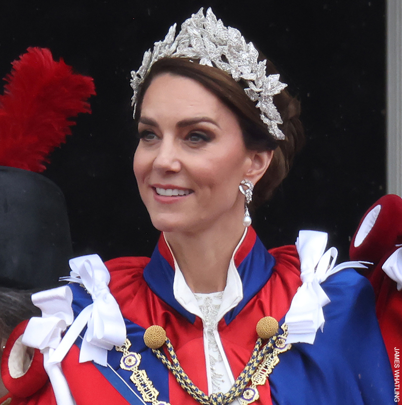 Princess of Wales in silver headpiece 