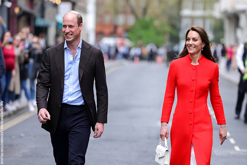 William and Kate in Soho, London today.