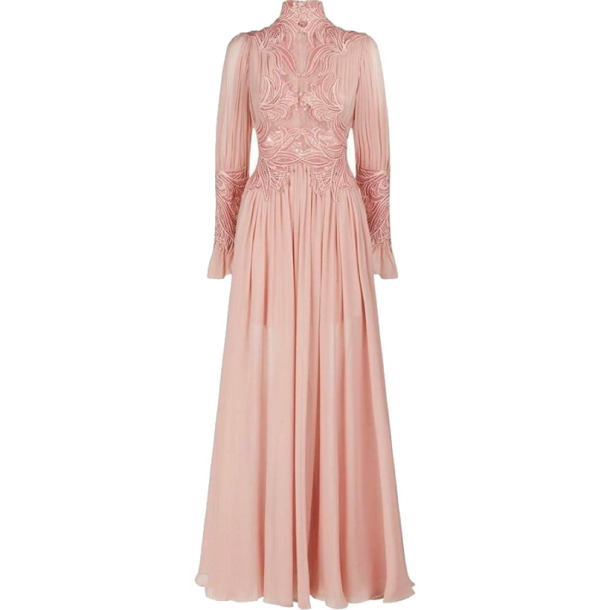 Kate Middleton in Pink Elie Saab Gown For Jordan Royal Wedding
