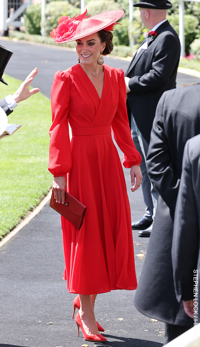 Kate Middleton's vivid red dress at Royal Ascot 2023