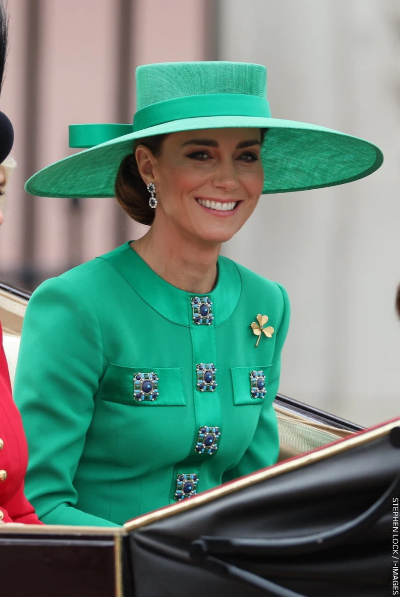 Kate Middleton's Trooping The Colour Look: Green Dress, Hat