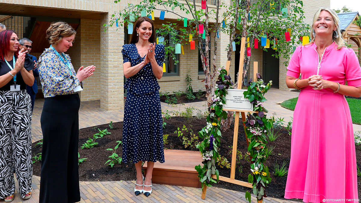 Kate Middleton wears Alessandra Rich polka dot dress at memorial