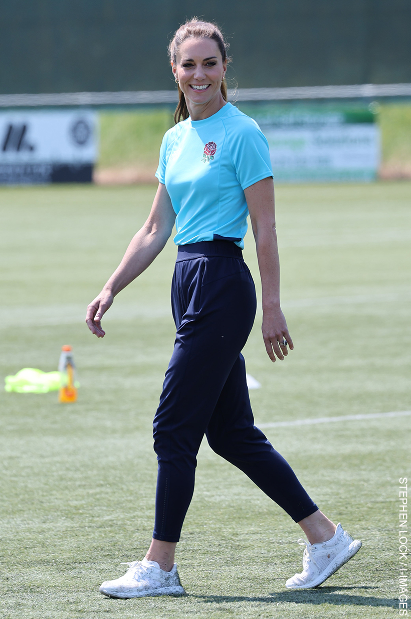 Kate Middleton's sporty outfit at Maidenhead Rugby Club today