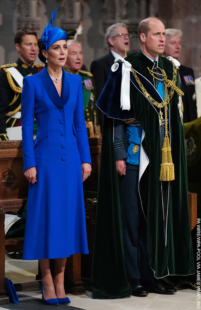 Kate Middleton (Predictably) Opts For Blue At ‘Scottish Coronation’ in Edinburgh