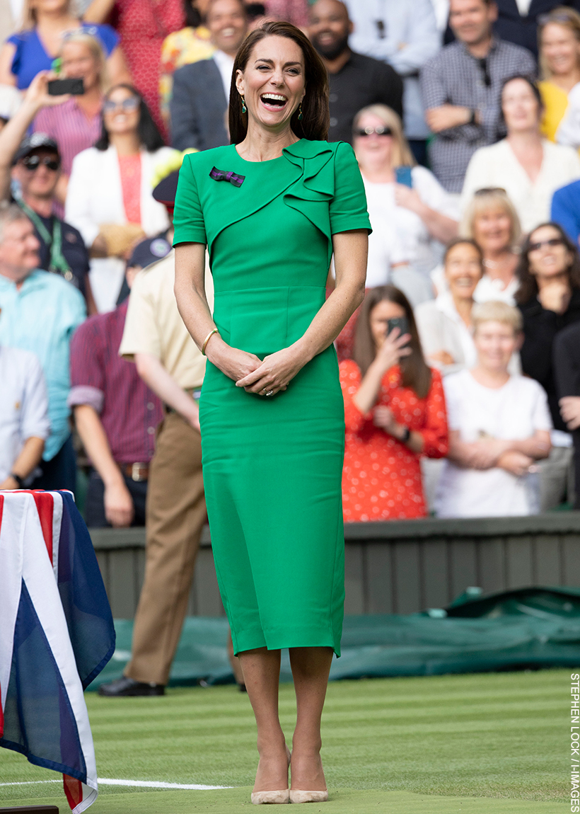 Kate Middleton is 'Queen of Green' in emerald dress at Wimbledon - Fabfunny