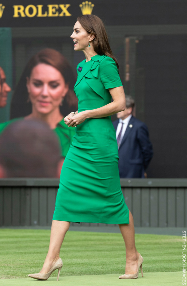Kate Middleton is 'Queen of Green' in emerald dress at Wimbledon