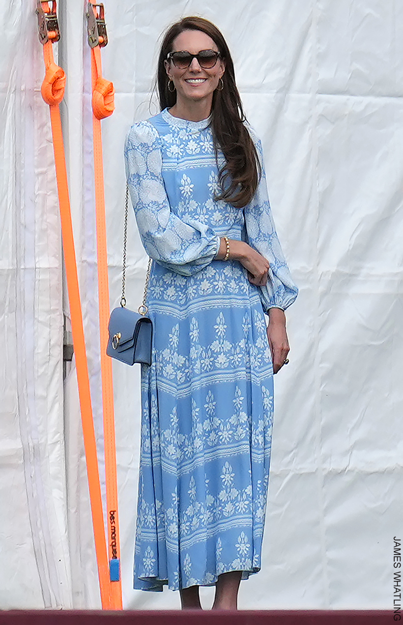 Princess Kate looks pretty in cornflower blue dress for charity