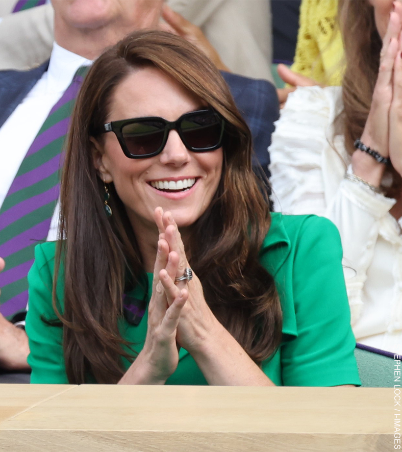 Kate Middleton wears her sunglasses at Wimbledon