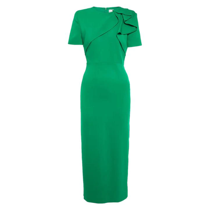 スカート ROLAND MOURET Women Skirts RMSS23043SGGREEN Green Roland Mouret cady dress in green worn to Wimbledon by Kate