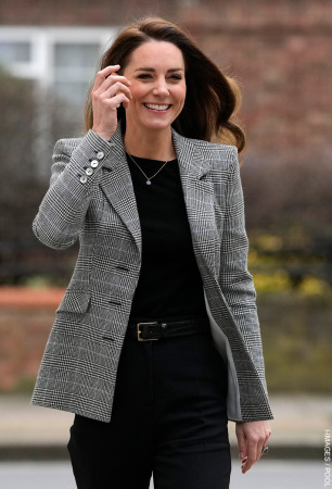 Kate Middleton Wears Chic Blazer For Surprise Appearance On Rugby Podcast