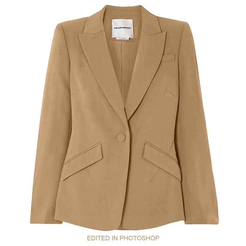 Roland Mouret Cady Suit Blazer in Camel