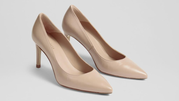 Kate Middleton wearing the L.K. Bennett Floret Court Shoes In Taupe