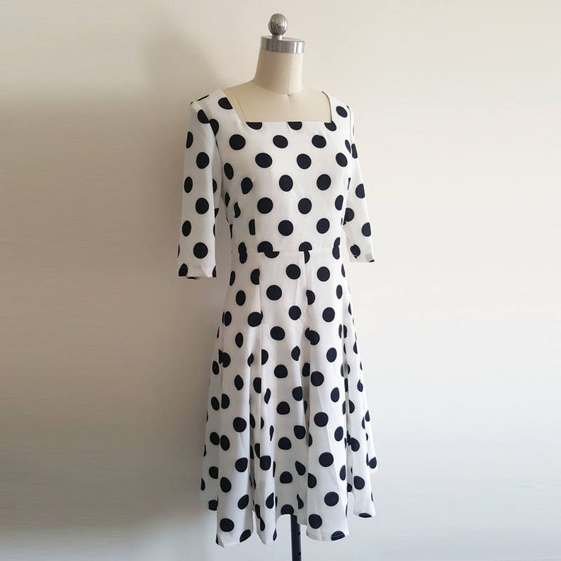 Kate Middleton's Dolce & Gabbana black & white polka dot dress