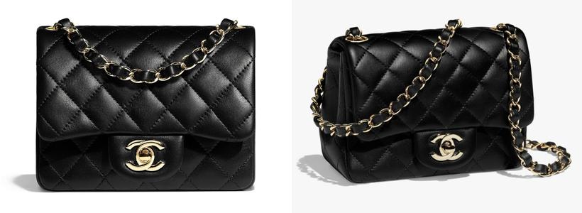 Chanel Mini Flap Bag in Black Lambskin - Kate Middleton Bags - Kate's Closet