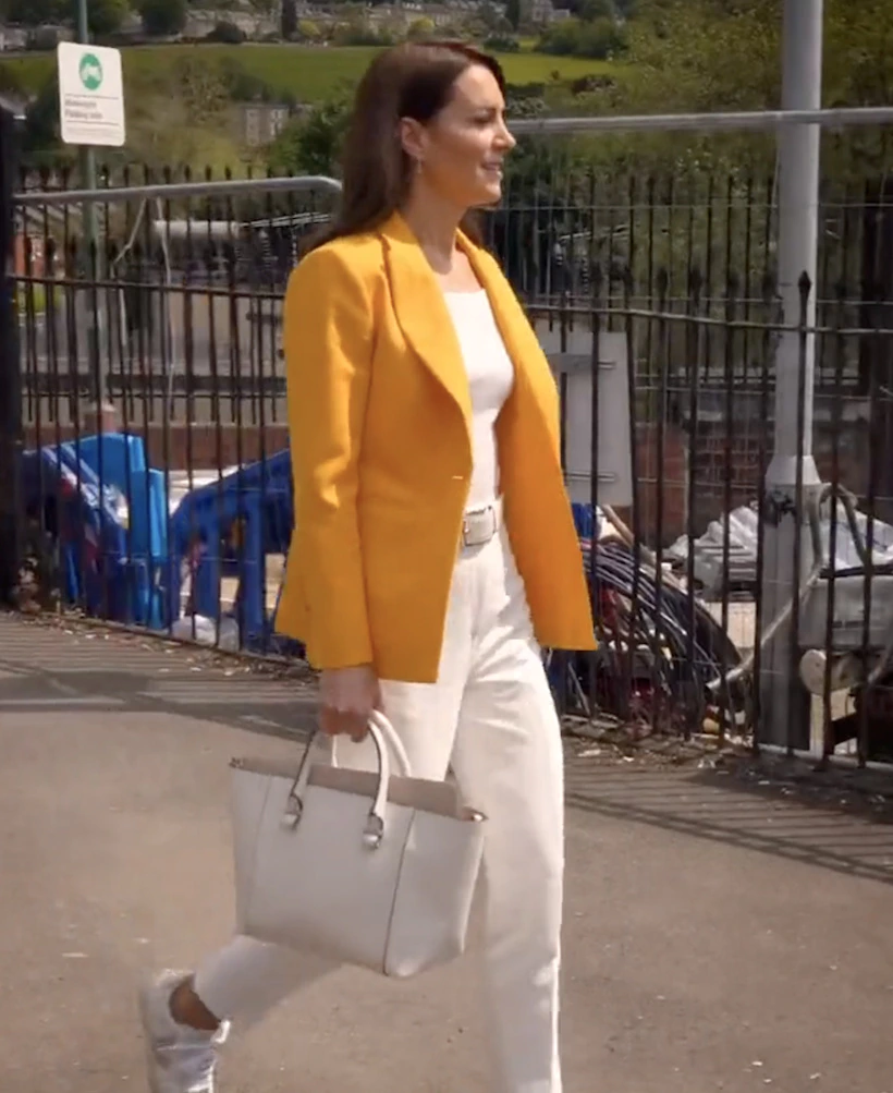 Kate Middleton's Victoria Beckham Quincy Bag in White