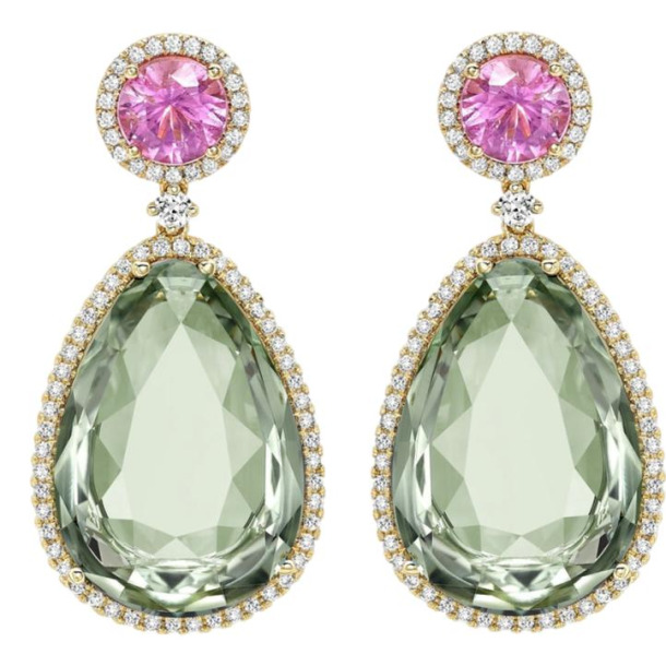 Kate Middleton's Kiki McDonough 'Candy' Earrings in Pink & Green