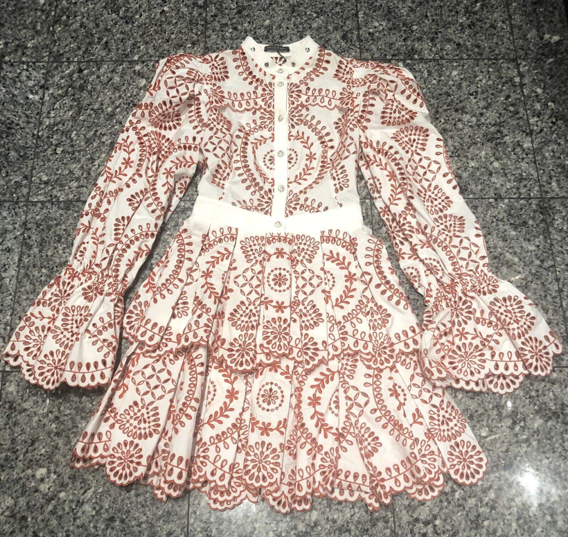 Kate Middleton's red & white dress by Alexander McQueen (Canada 2016)