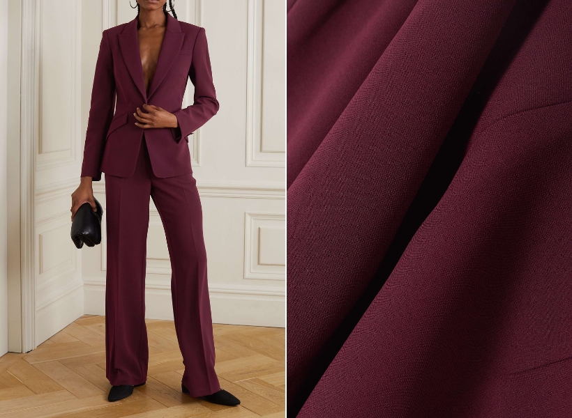 The Burgundy Performance Suit - Flap Pockets