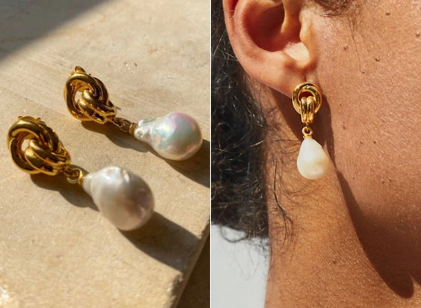 Amazon.com: 14k Gold Earrings For Women Dangle Earrings Drop Thread  Dangling Earrings Minimalism Dipped Long Chain Earring (Gold): Clothing,  Shoes & Jewelry