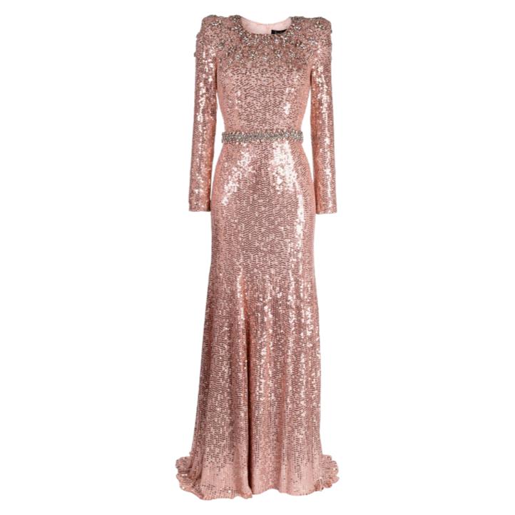 Jenny Packham Georgia Gown in Pink Sequin