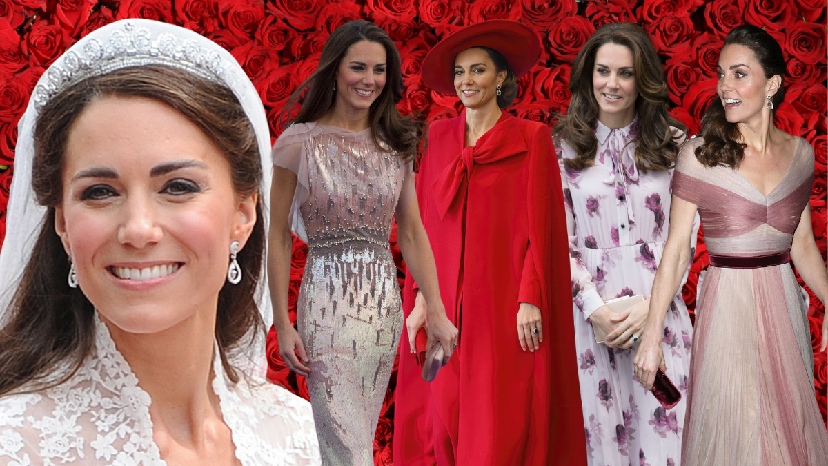 From smouldering scarlet to lace Kate Middleton's most romantic outfits(00)