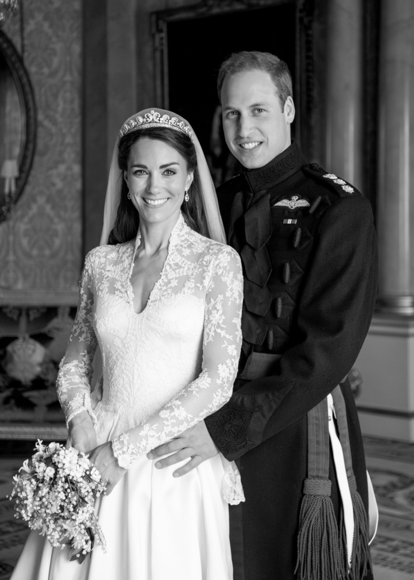 A new official photograph from William and Kate's wedding day, shared to mark their 13 year anniversary. 