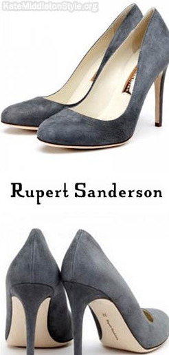 Grey suede Rupert Sanderson Malone heels