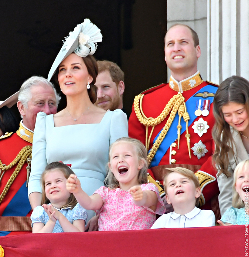 Royal Family members on the Buckingham Palace balcony at a previous Trooping the Colour event.