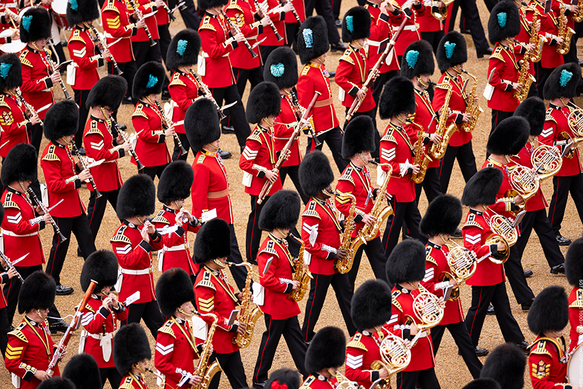 Irish Guards Trooping the Colour today
