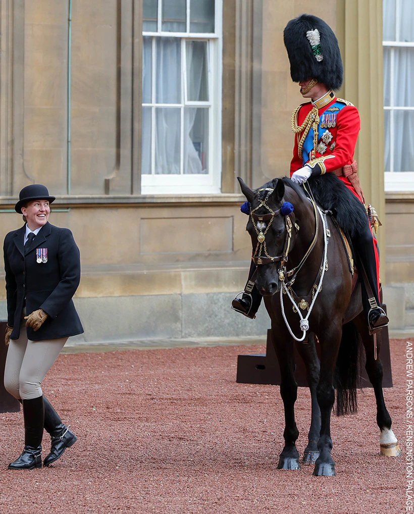Prince William on horseback