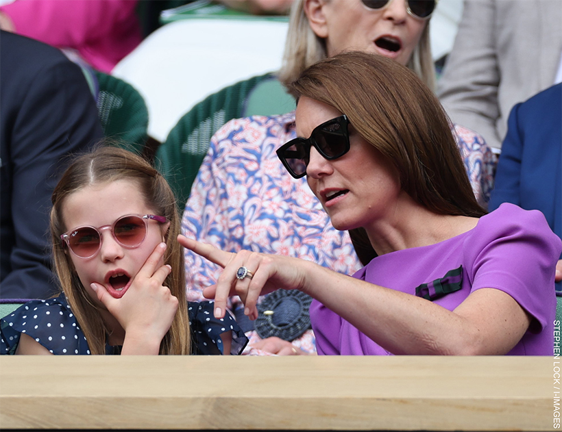 Kate and Charlotte in Sunglasses at 2024 Wimbledon