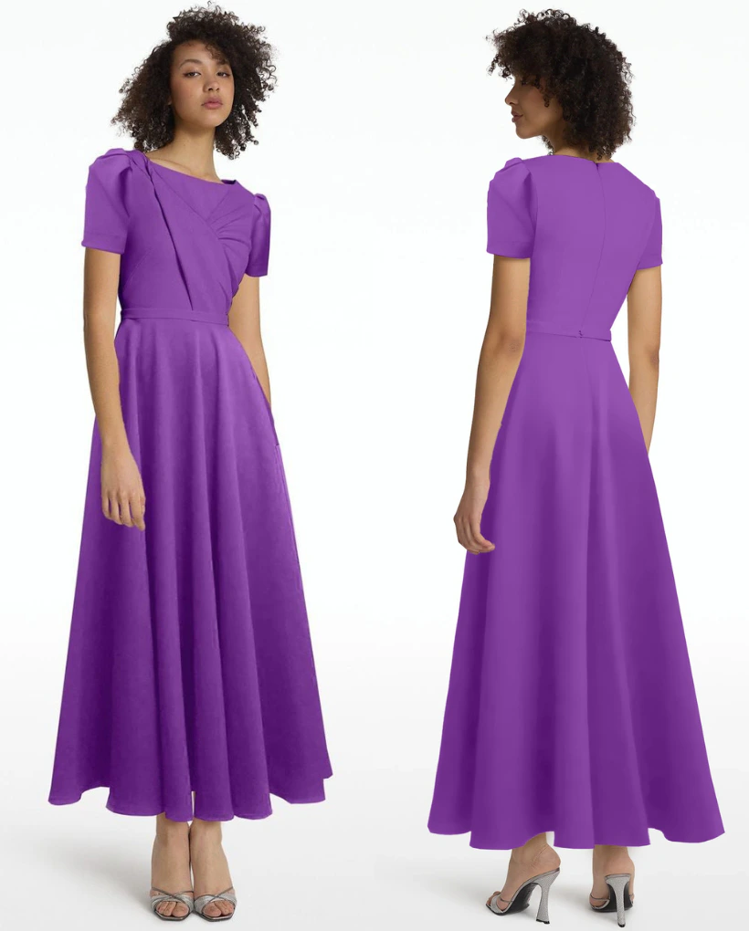 The purple dress by Safiyaa 