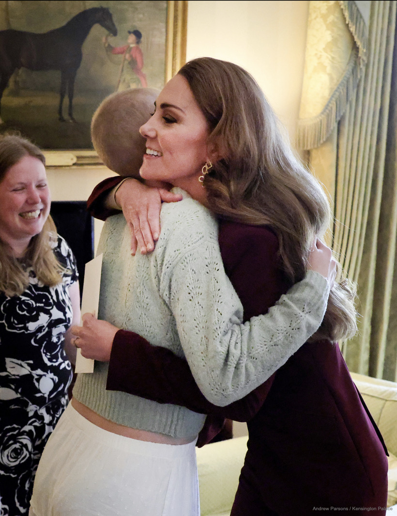 Kate Middleton Rewears Burgundy Suit To Meet Young Photographer Battling Cancer