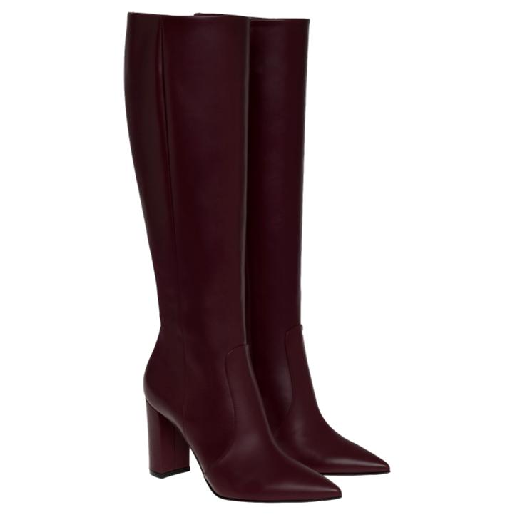 Gianvito Rossi ‘Rhymes’ Boots in Burgundy