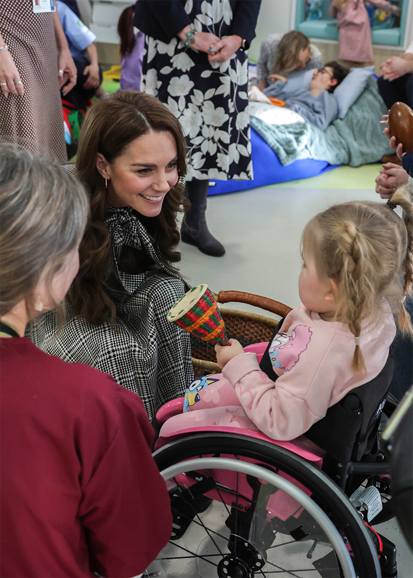 Kate Middleton's outfit today in Wales.  Credit: Andrew Parsons / Kensington Palace