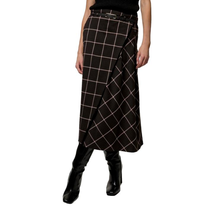 Katen Millen Check Pleat Skirt