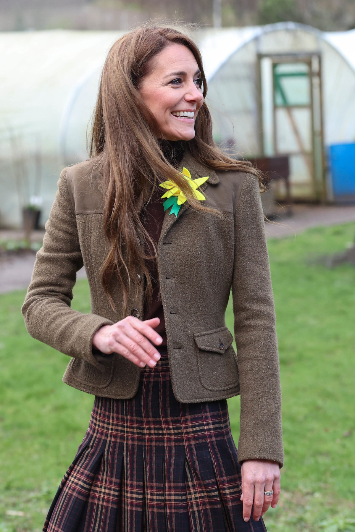 Kate Middleton wearing her vintage Ralph Lauren jacket