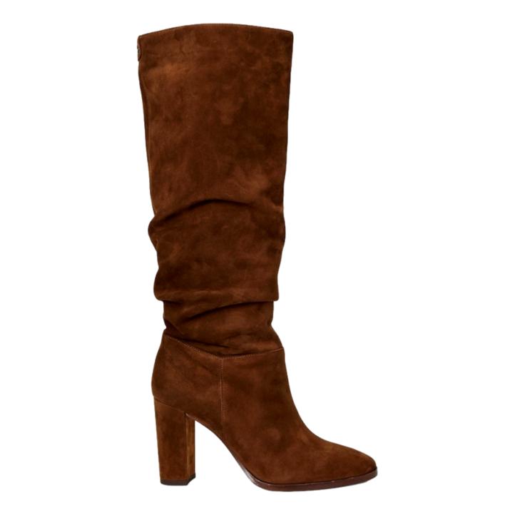 Ralph Lauren Brown Block Heel Boots