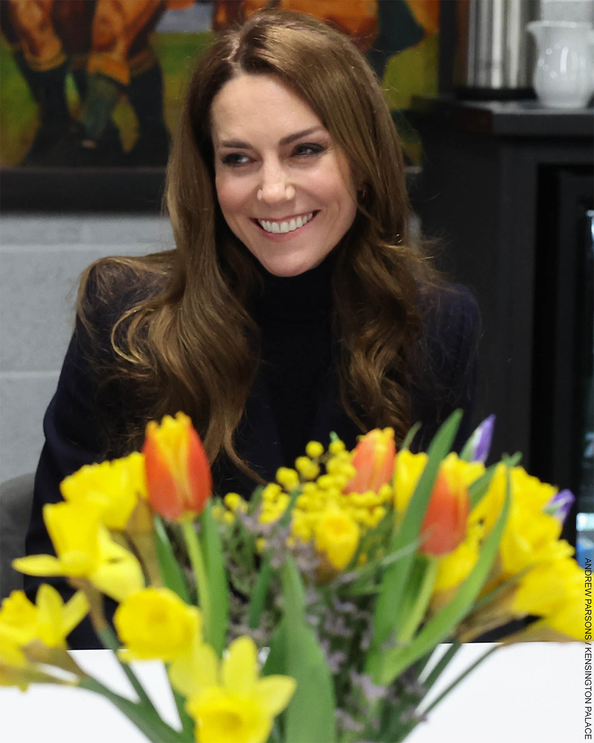 Kate Middleton Attends Wales vs England Rugby Match in Chic Navy Ensemble