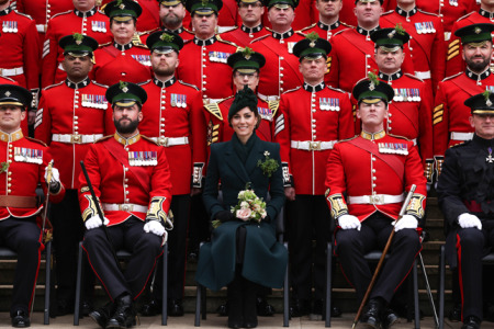 The Princess of Wales is festive in green for St Patrick's Day parade