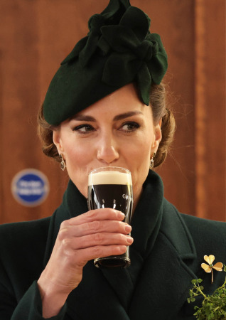 The Princess of Wales is festive in green for St Patrick's Day parade