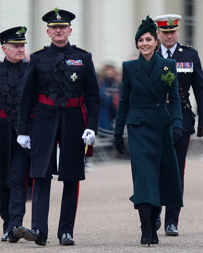 The Princess of Wales is festive in green for St Patrick's Day