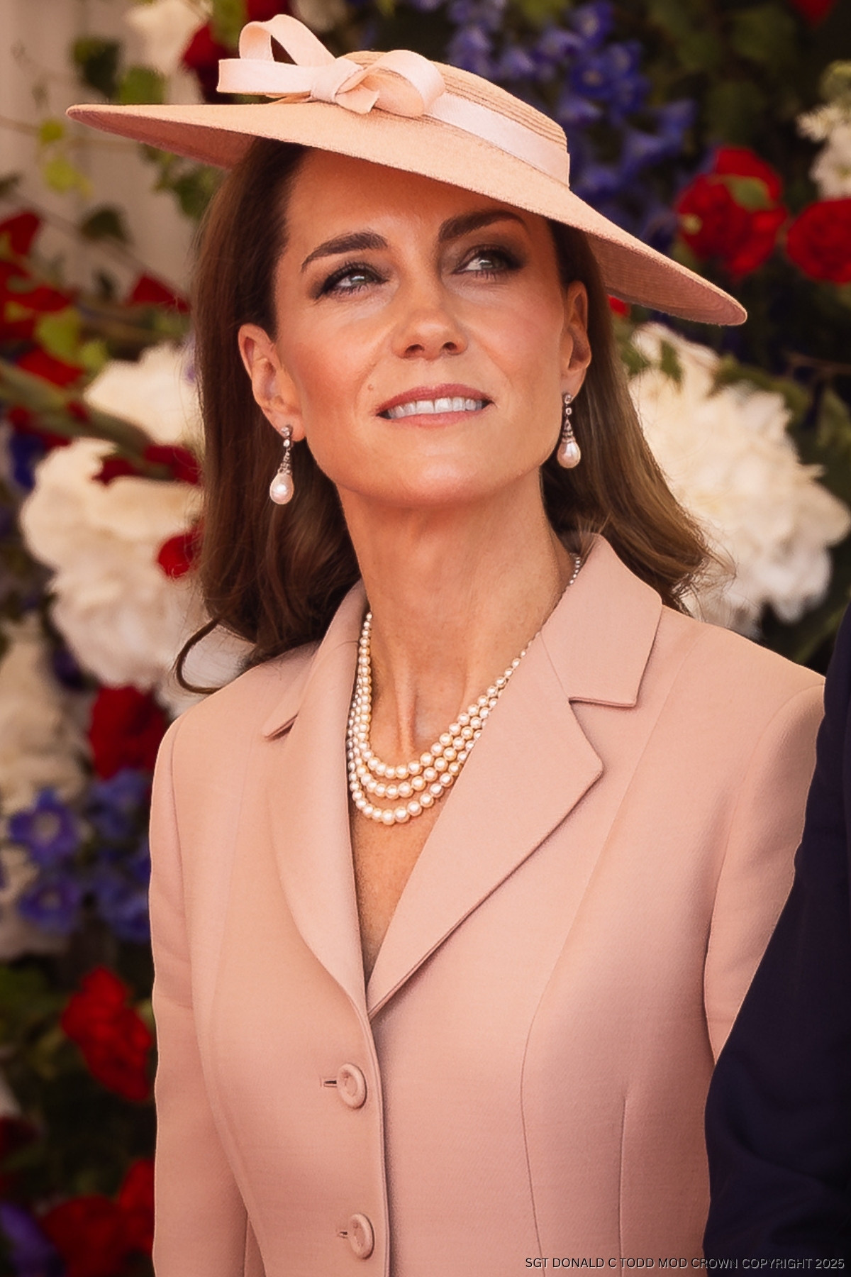 Kate Middleton looks feminine in pink Dior ensemble as she greets President Macron to kickstart French State Visit